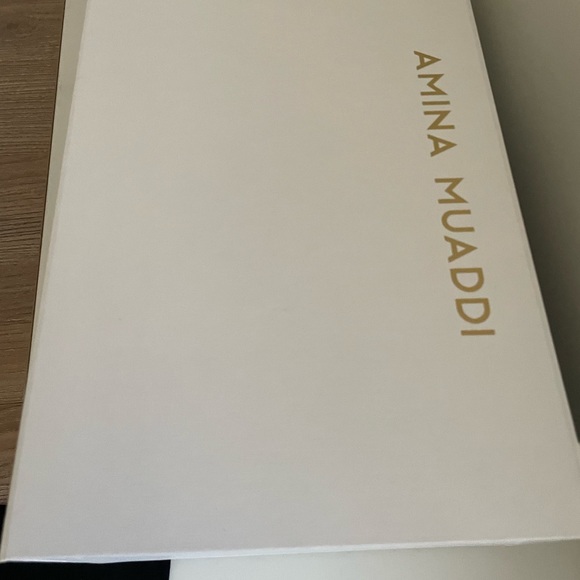 ❌SOLD❌ Brand new Amina Muaddi Lupita Crystal Slipper in 39.5. - Picture 4 of 4